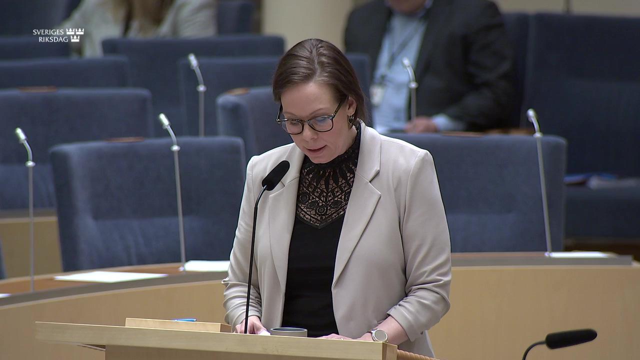 Stillbild från Interpellationsdebatt, Situationen i Sudan och Sveriges vapenexport