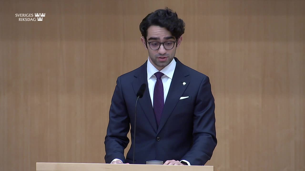 Stillbild från Allmänpolitisk debatt, Allmänpolitisk debatt - Bostadspolitik