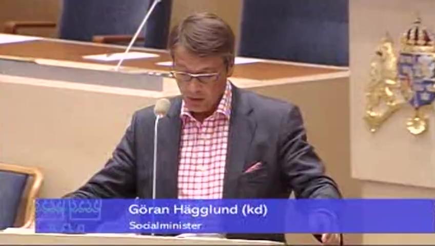 Stillbild från Interpellationsdebatt: Barnfattigdom