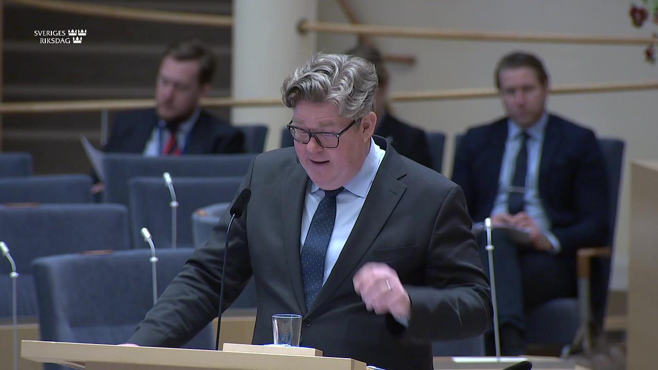 Stillbild från Interpellationsdebatt: Barnkonventionen och kriminalpolitiken 