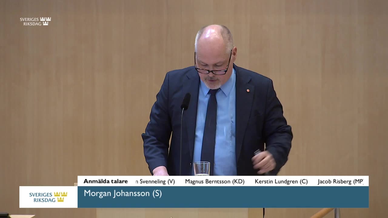 Stillbild från Debatt om förslag, Säkerhetspolitik