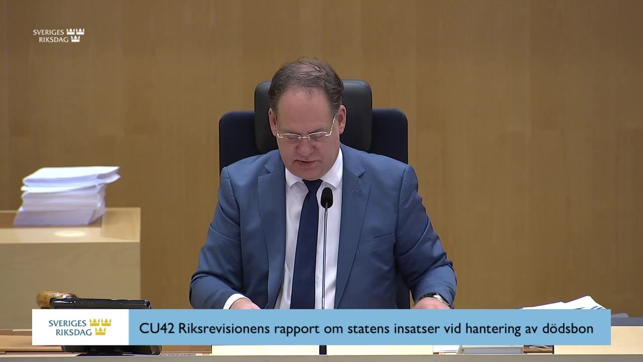 Still from Beslut, Beslut: Riksrevisionens rapport om statens insatser vid hantering av dödsbon