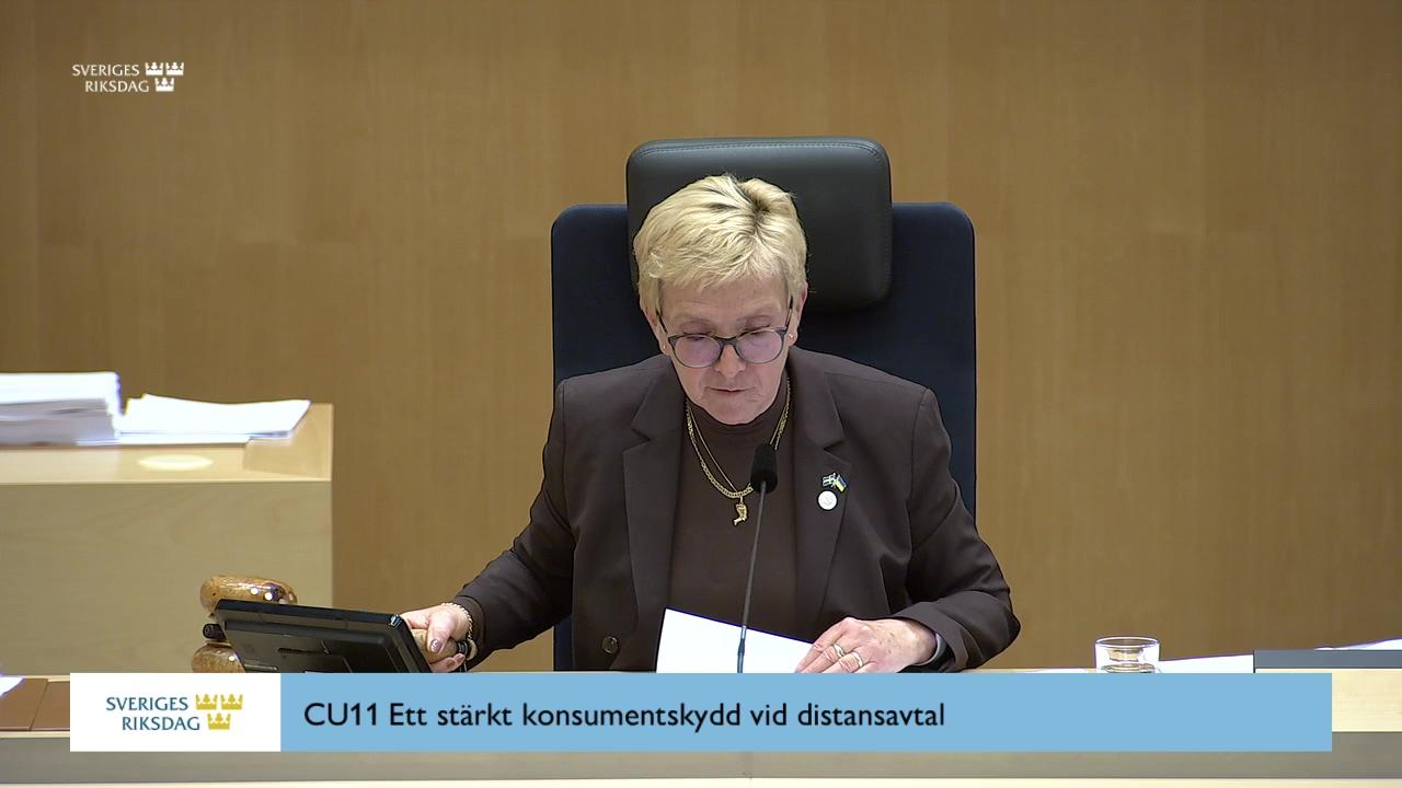 Stillbild från Beslut, Beslut: Ett stärkt konsumentskydd vid distansavtal