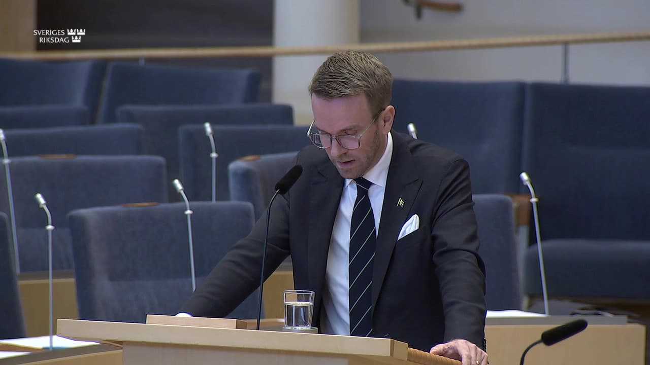 Stillbild från Interpellationsdebatt, Flygförbindelsen Kramfors-Arlanda