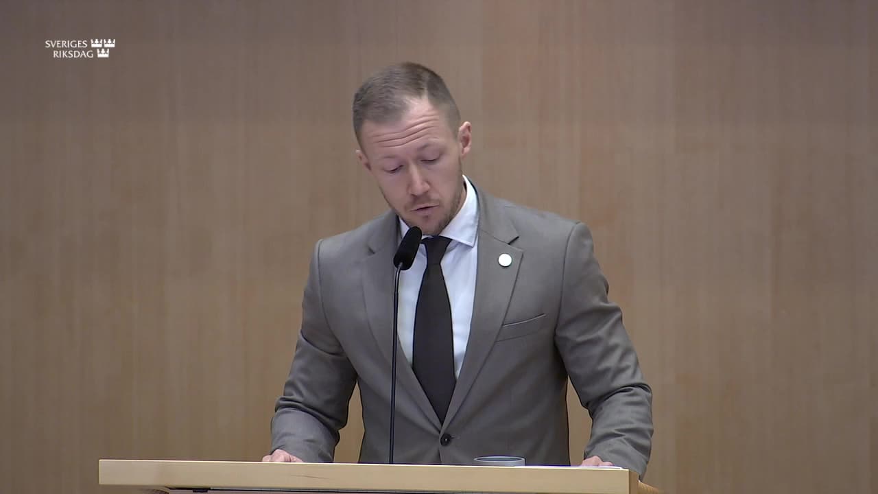 Still from Debatt om förslag, Straffrättsliga frågor