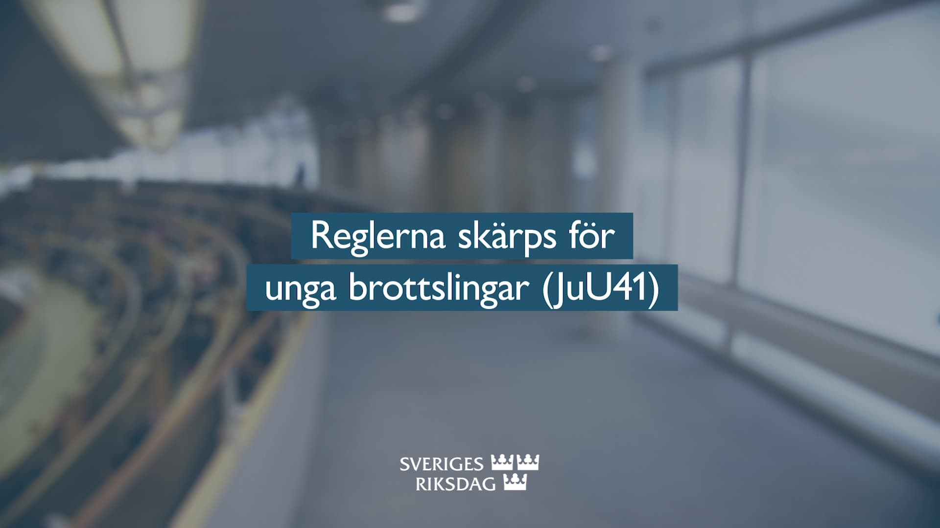Stillbild från Beslut, Teckenspråkstolkat beslut: Reglerna skärps för unga brottslingar