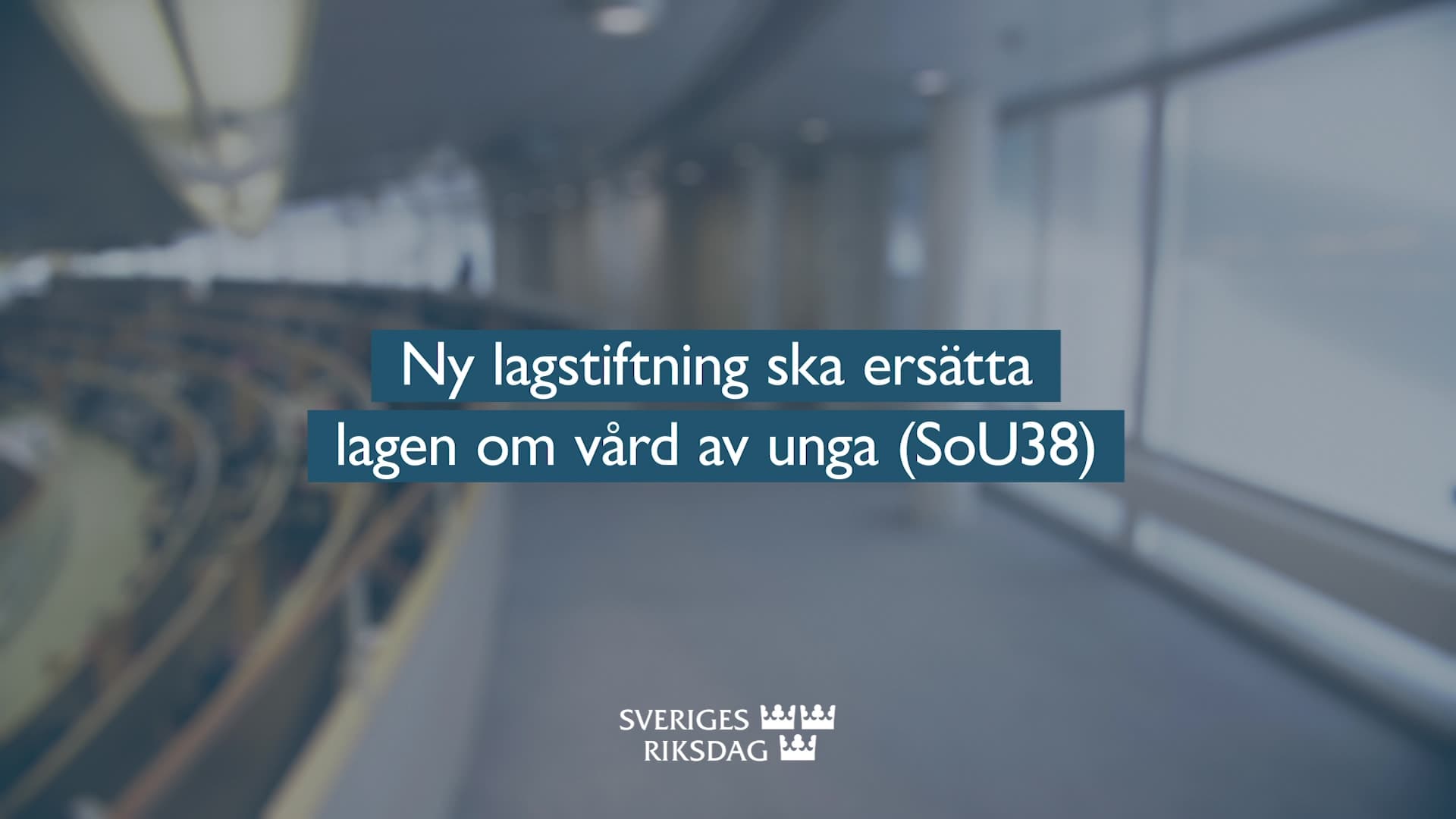 Stillbild från Beslut, Teckenspråkstolkat beslut: Ny lagstiftning ska ersätta lagen om vård av unga (LVU)