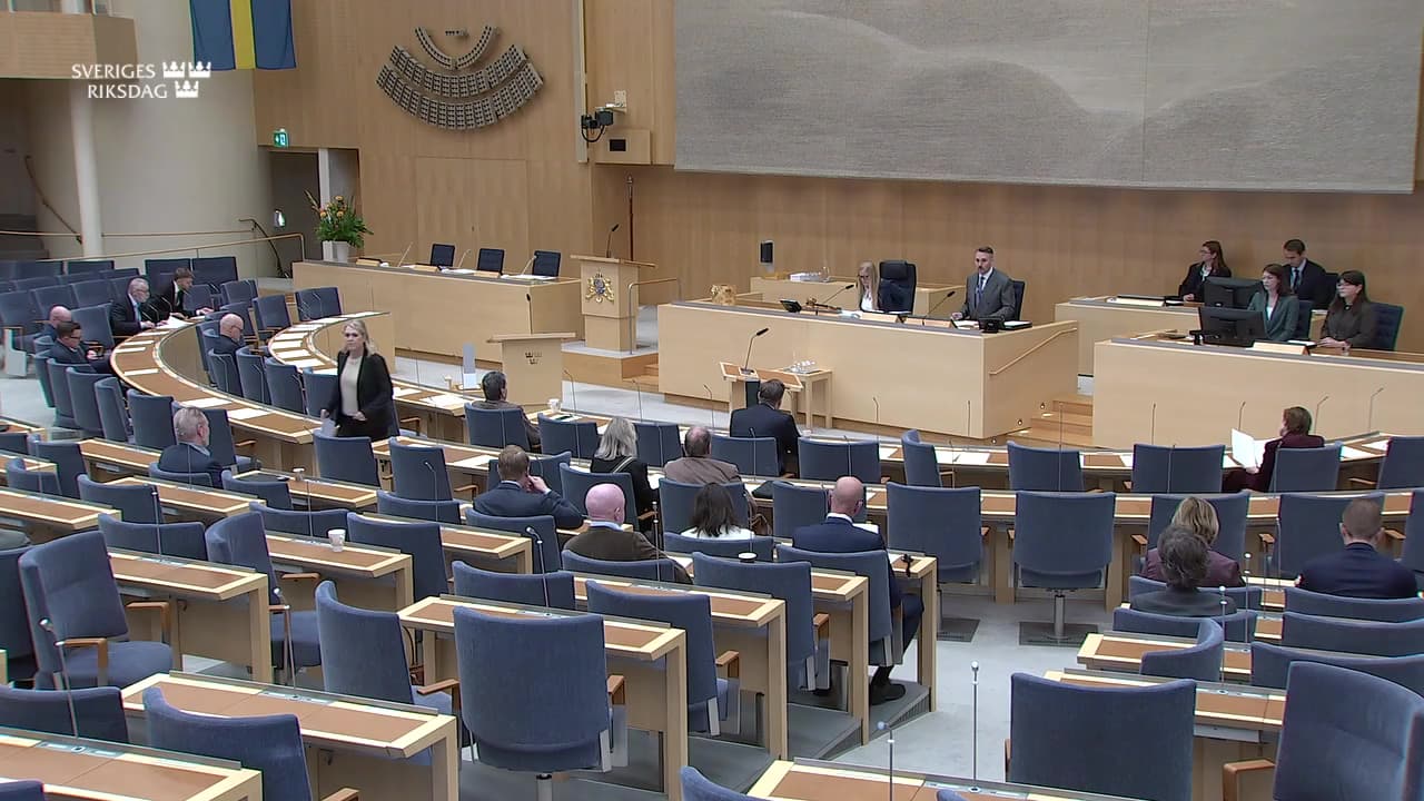 Stillbild från Val, Val till riksdagens utskott, EU-nämnd, riksdagsstyrelse och Utrikesnämnd